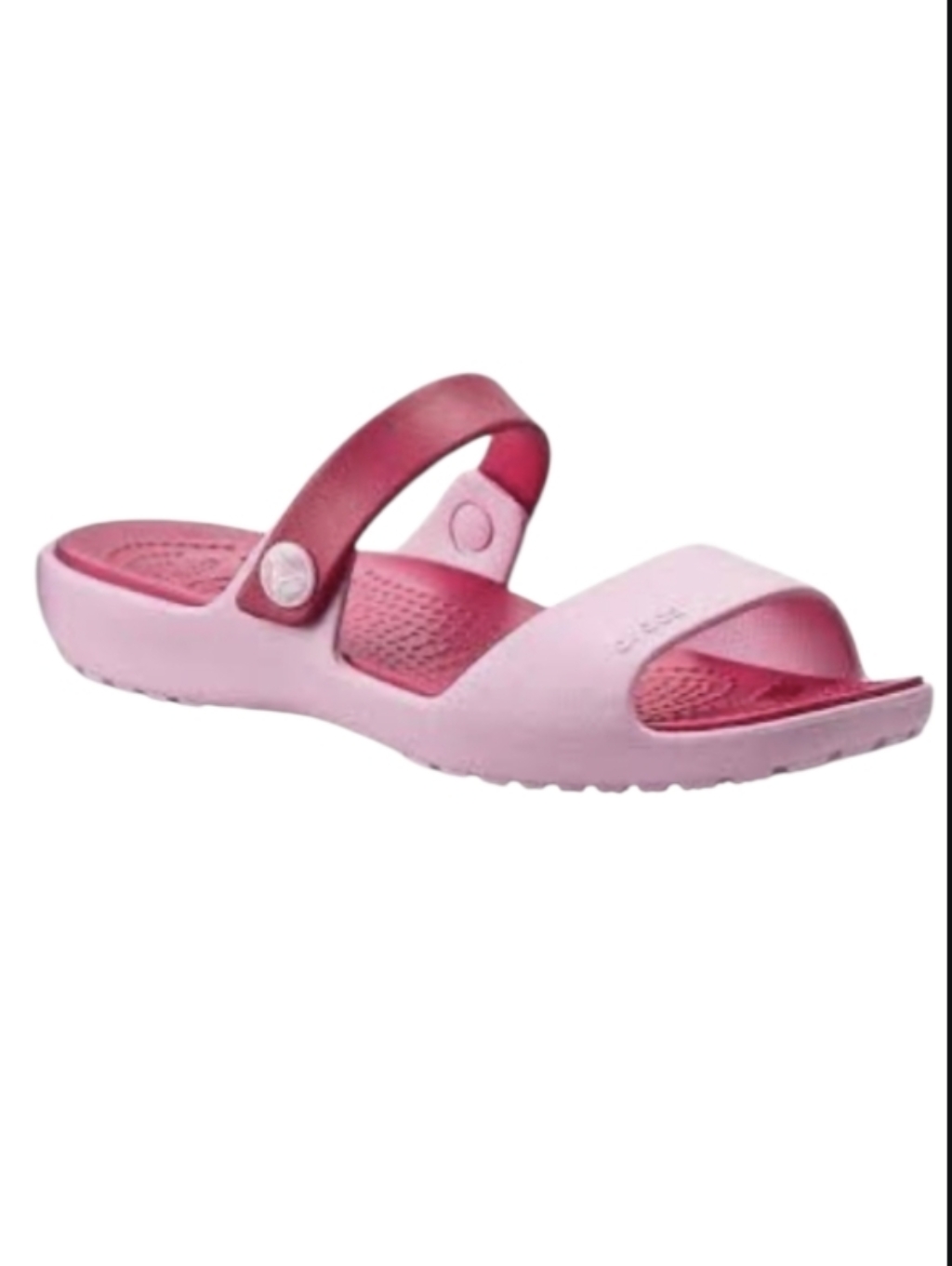 Crocs Cleo Pink Double -Strap Slide Sandals